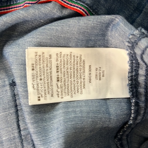 Boden Paperbag Utility Jogger Chambray Denim Size 10 Lightweight Preppy - Picture 11 of 11